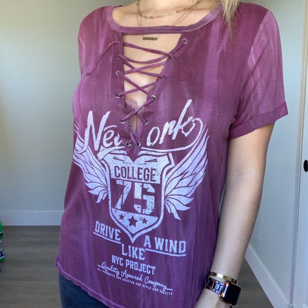 Maroon shirt